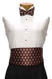 FSU Cummerbund & Bow Tie Set - Florida State University Garnet Cummerbund Set with Seminole Logo