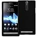 Black Xylo Supertuff Soft Silicone Back Cover / Skin / Case 