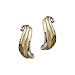 14K Yellow Gold and Sterling Silver Fashion Earrings