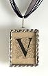 Monogram Pendant Necklace - V Monogram Pendant Necklace - V