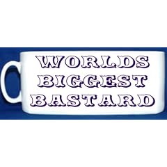 MUG 1285 WORLDS BIGGEST BASTA*D FUNNY RETRO RUDE QUAILTY MUG