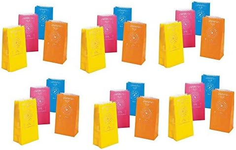 Mexican Party Luminary Bags Cinco De Mayo Cut Paper Fiesta Candle Decorations 2 Sets