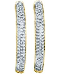 0.48CTW DIAMOND MICRO PAVE EARRINGS