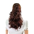 Haarteil Zopf Locken lockig rotbraun 40cm LM128-6r