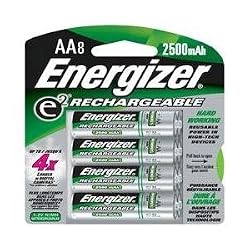 Energizer Rechargeable AA NiMH Batteries, 8-Count