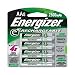 Energizer Rechargeable AA NiMH Batteries, 8-Count