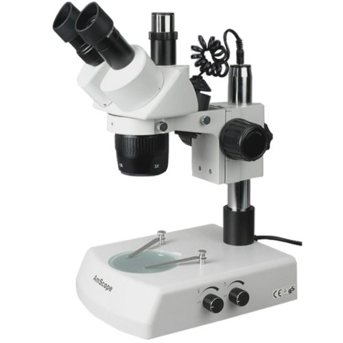 AmScope 10x-20x-40x Two Light Super Widefield Stereo Microscope On Sale