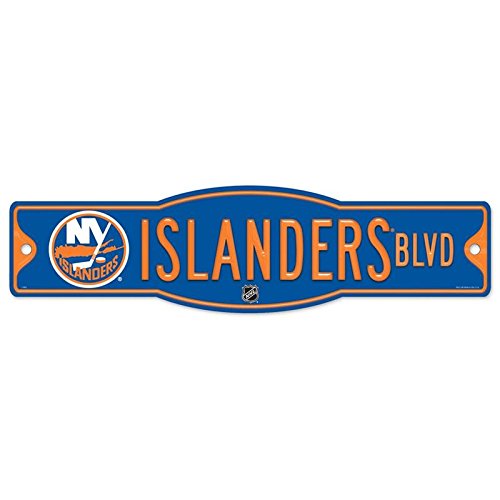 NHL New York Islanders Street/Zone Sign, 4.5 x 17