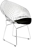 Euro Style Winston Wire Chair, Black, Set of 4