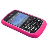Hot Pink Silicone Soft Skin Case Cover for Blackberry Curve 8900 9300