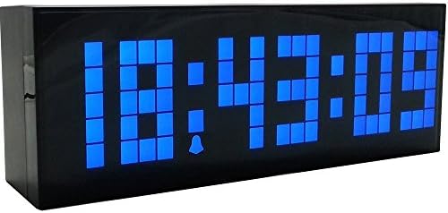 9.5'' Digital Large Big Jumbo LED Snooze Wall Desk Alarm With Thermometer Indoor Clock