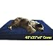 XL 40"X35"X4" Tough Denim Jean Dog Pet Bed zipper Cover