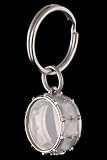 Snare Drum Key Chain - White - B001J4VEQA