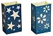 Bethlehem Lighting Indoor/Outdoor Battery-Operated Luminaria Stars with LED Amber Flicker Bulbs, 2-Piece