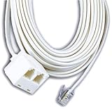 GE TL96572 25 Foot Dual Jack Phone Cord