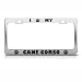 Cane Corso Dog Dogs Chrome Metal License Plate Frame Tag Holder