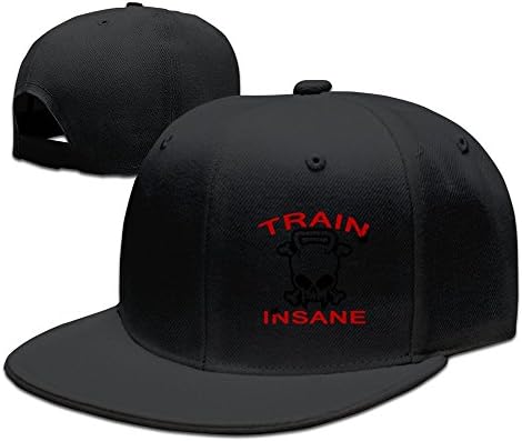 Train Insane Skull Baseball Flat Bill Hat,Hiphop Adjustbale Cap