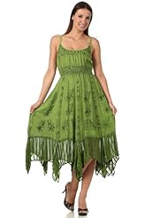 Empire   Waistline Striped Print Floral Print Crepe/Rayon Shirred Sheer  Dress