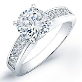 2.1 Carat round cut diamond engagement ring VS2 G-H (G.R.A CERTIFIED)