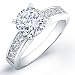 2.1 Carat round cut diamond engagement ring VS2 G-H (G.R.A CERTIFIED)