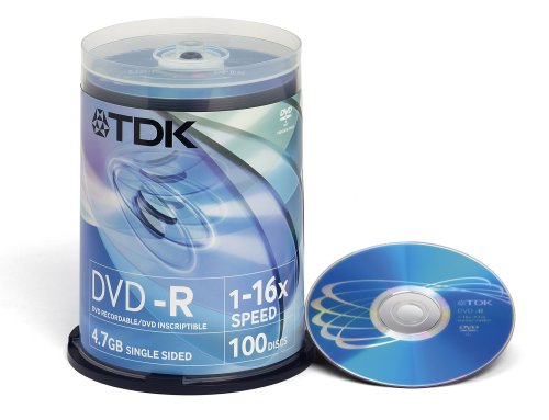 Buy TDK DVD-R 16x 4.7gb Cakebox 100pk online at Discounted New and Used prices. Delivered to your door with Off-The-Bookshelf.
