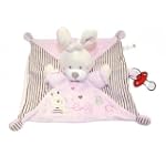 Doudou Lapin Laline - Nicotoy - Rose
