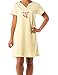 Womens Cotton Super Soft Split Neck Night Shirt/Sleep Shirt