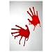 Bluth�nde Fensterdeko Blut Hand Horror Halloween H�nde Fenster Deko