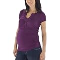 Liz Lange® for Target® Shirred V-Neck Tee- Purple