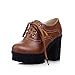 Show Shine Women's Fashion Platform High Chunky Heel Ankle Boots