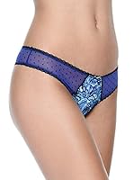 Just Cavalli Tanga de Hilo Perizoma Patch Chic (Azul / Turquesa)