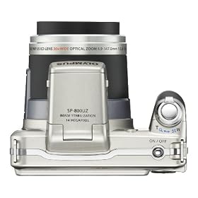 Olympus SP-800UZ 14MP Digital Camera with 30x Wide Angle Dual Image Stabilized Zoom and 3.0 inch LCD