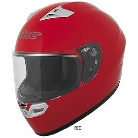 KBC Solid VR-2R Sports Bike Racing Motorcycle Helmet - Color: Red, Size: Large