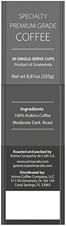 ARIMA Specialty Grade Coffee, Single-Serve Cups, Limited Edition, Compatible with Keurig K-cup Brewers, 30 Count