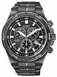 Citizen #BL5435-58E Men's Eco Drive Black IP Stainless Steel Perpetual Calendar Chronograph Alarm Watch