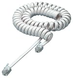 Electronics : Handset Cord, 2.5m, Silver grey