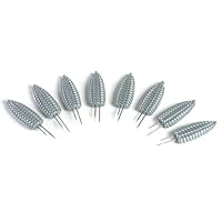 Charcoal Companion Silver Mini-Corn Corn Holders, 4 Pairs