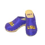LSU Tigers Wooden Clogs by Get Ready Girls