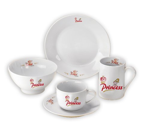 The Royal Family 9569-1 Geschirr-Set 5-teilig +++ Princess +++, wei&szlig;