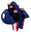 Hoopla Gorilla Bags - All American Star Spangled Banner 6 Pack - Deluxe Insulated Bottle Carrier - Durable Neoprene Beer Bottle Tote, Lightweight, Stores Flat