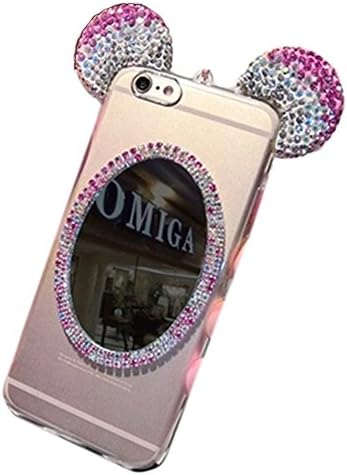 Youpai Phone Case for iphone 6/6s Back with Mirror 4.7 inch Ligth Pink