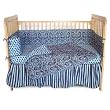 DAMASK - 4-pc bedding set blue/brown