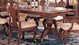 Dining Table - Queen Anne Style Dark Maple Finish