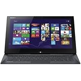 Sony VAIO Duo SVD13213CXB 13.3-Inch Convertible 2 in 1 Touchscreen Ultrabook (1.6 GHz Intel Core i5-4200U Processor, 4GB DDR3, 128GB SSD, Windows 8) Carbon Black