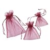 Organza-S�ckchen, bordeaux, 13 x 10 cm, 12er-Pack