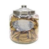 Glass Cookie Jar with Stainless Steel Top by RPI