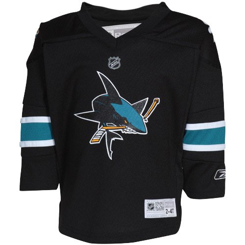 Reebok San Jose Sharks Toddler Replica Jersey - Black