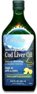 Carlson Laboratories - Norwegian Cod Liver Oil Lemon, 16.8 fl oz