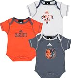 Charlotte Bobcats Newborn 3-Pack Creeper Set