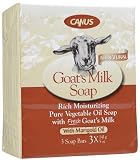 Canus Goat's Milk Rich Pure Moisturizing Vegetable Oil Soap, Marigold Oil, 15 oz, 3 ct (Quantity of 4)